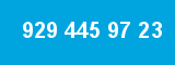 929 445 97 23 929 445 97 23